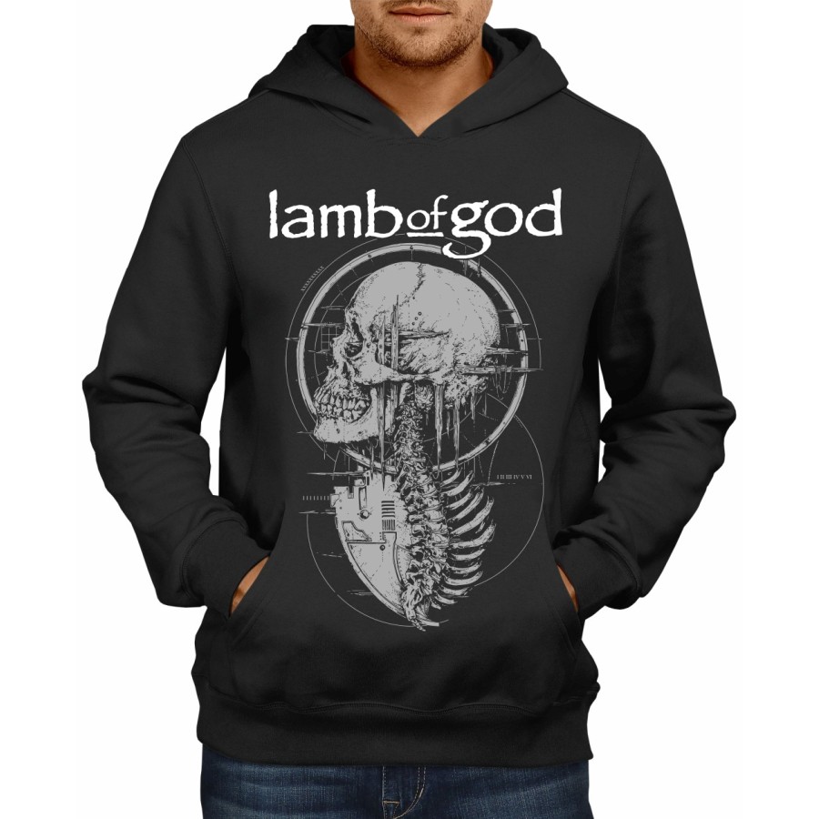 Rockwear Brasil - Moletom Lamb Of God 2 Rockwear Preto