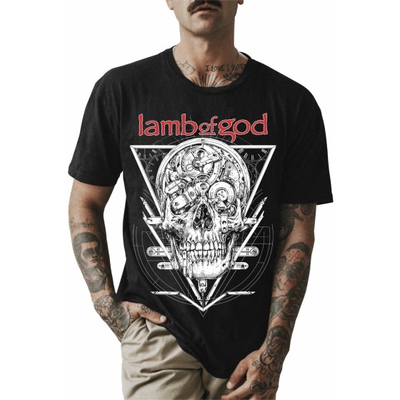 Rockwear Brasil - Camiseta Lamb Of God 3 Rockwear Preta