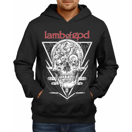 Rockwear Brasil - Moletom Lamb Of God 3 Rockwear Preto