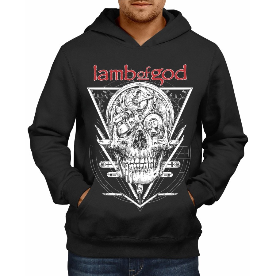 Rockwear Brasil - Moletom Lamb Of God 3 Rockwear Preto