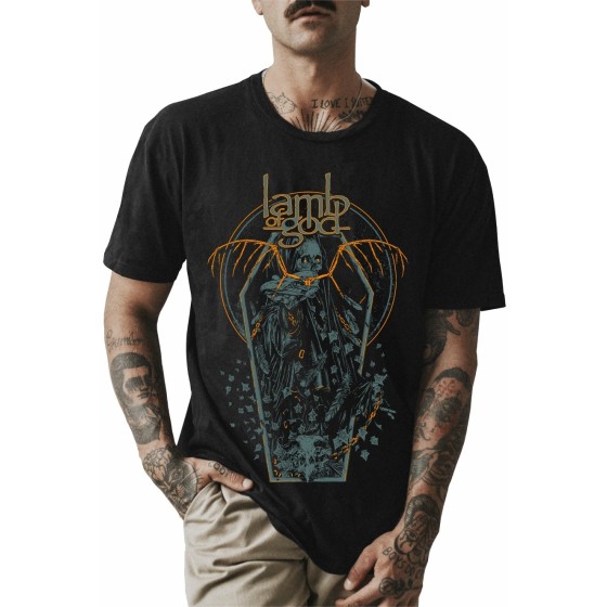 Rockwear Brasil - Camiseta Lamb Of God 5 Rockwear Preta