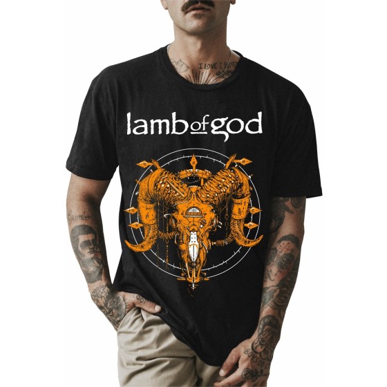 Rockwear Brasil - Camiseta Lamb Of God 6 Rockwear Preta