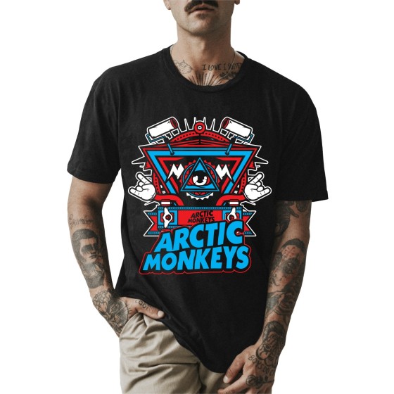 Rockwear Brasil - Camiseta Arctic Monkeys 2 Rockwear Preta