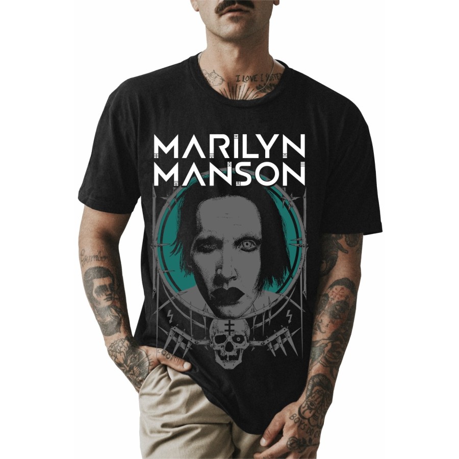 Rockwear Brasil - Camiseta Marilyn Manson 2 Rockwear Preta