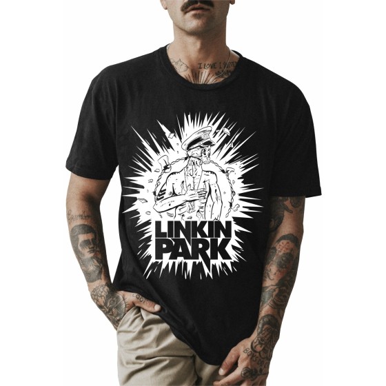 Rockwear Brasil - Camiseta Linkin Park 5 Rockwear Preta