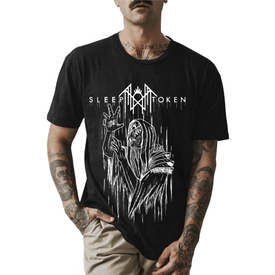 Rockwear Brasil - Camiseta Sleep Token 4 Rockwear Preta