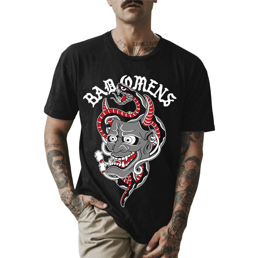 Rockwear Brasil - Camiseta Bad Omens 3 Rockwear Preta