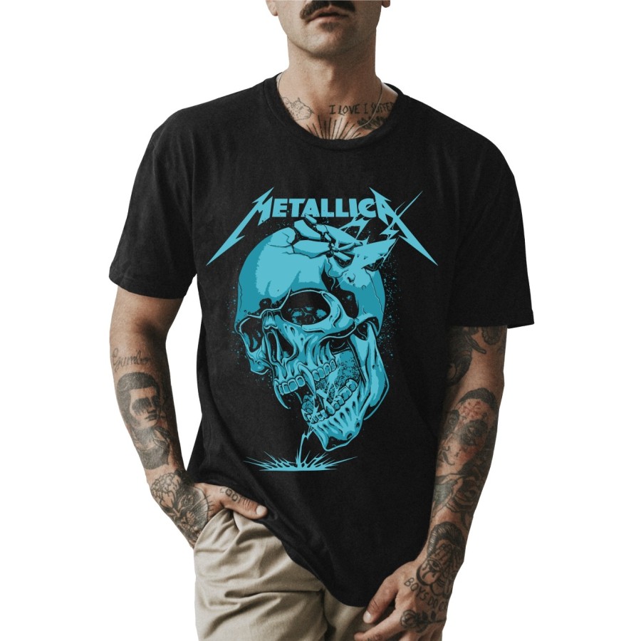 Rockwear Brasil - Camiseta Metallica 6 Rockwear Preta