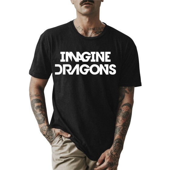 Rockwear Brasil - Camiseta Imagine Dragons Rockwear Preta