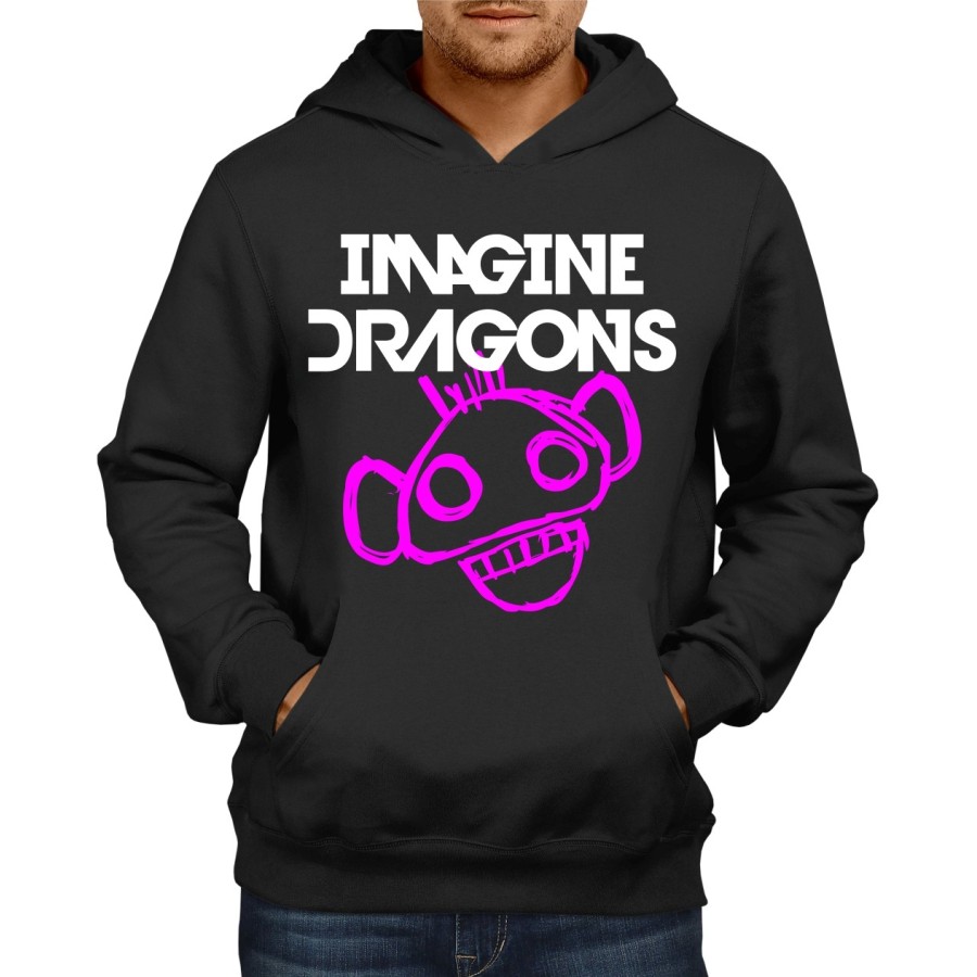 Rockwear Brasil - Moletom Imagine Dragons 3 Rockwear Preto