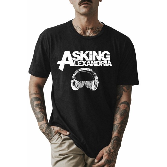 Rockwear Brasil - Camiseta Asking Alexandria Rockwear Preta