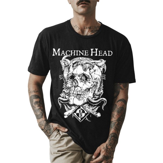 Rockwear Brasil - Camiseta Machine Head Rockwear Preta