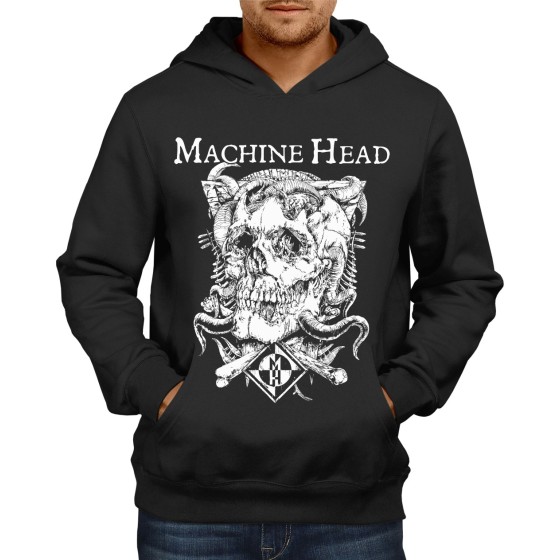 Rockwear Brasil - Moletom Machine Head Rockwear Preto