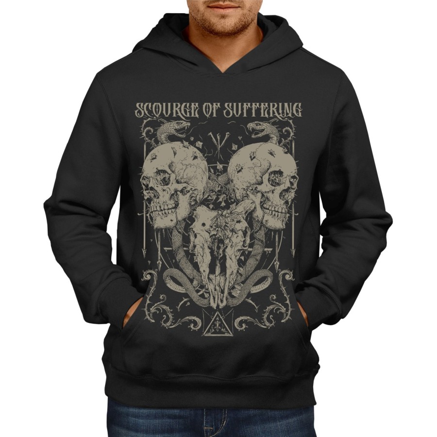 Rockwear Brasil - Moletom Scourge Of Suffering Rockwear Preto