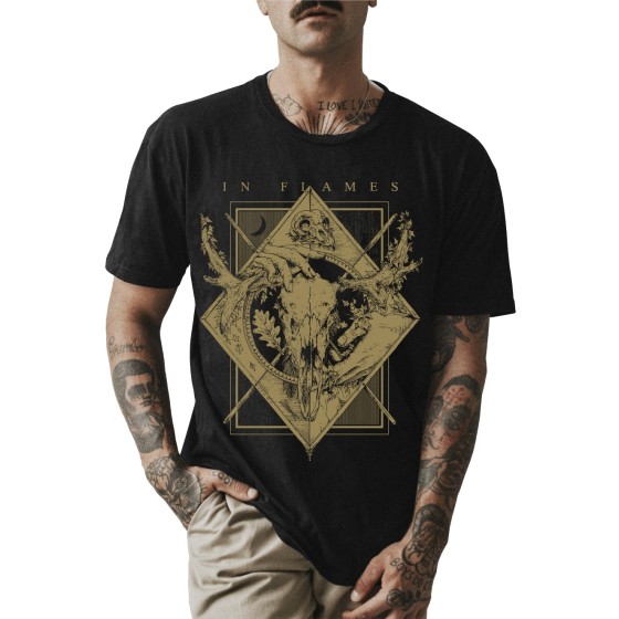 Rockwear Brasil - Camiseta In Flames 2 Rockwear Preta