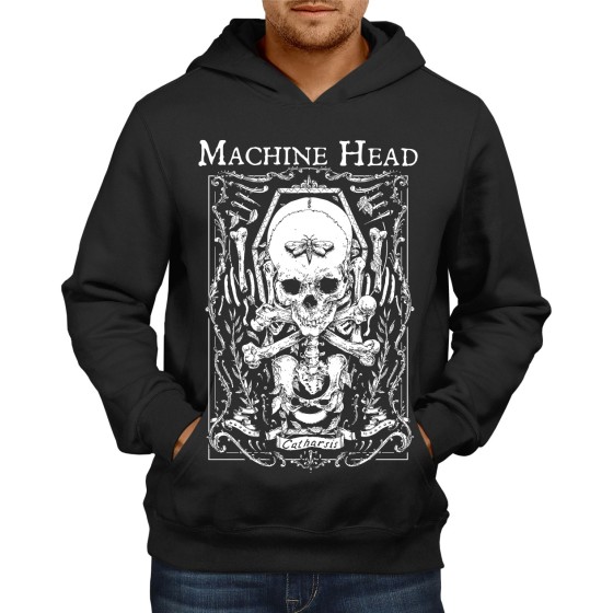 Rockwear Brasil - Moletom Machine Head 2 Rockwear Preto