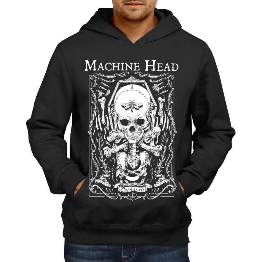 Rockwear Brasil - Moletom Machine Head 2 Rockwear Preto