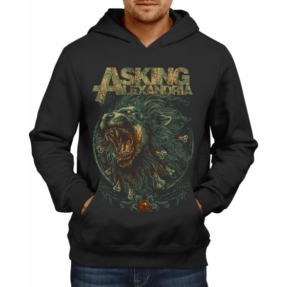 Rockwear Brasil - Moletom Asking Alexandria 2 Rockwear Preto