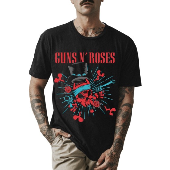 Rockwear Brasil - Camiseta Guns n' Roses 3 Rockwear Preta