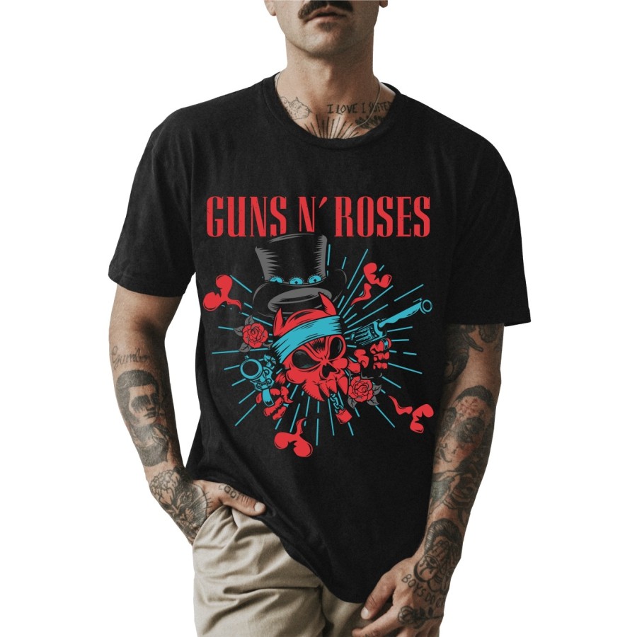 Rockwear Brasil - Camiseta Guns n' Roses 3 Rockwear Preta