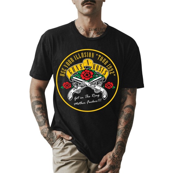 Rockwear Brasil - Camiseta Guns n' Roses 4 Rockwear Preta