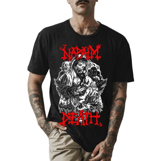 Rockwear Brasil - Camiseta Napalm Death 2 Rockwear Preta