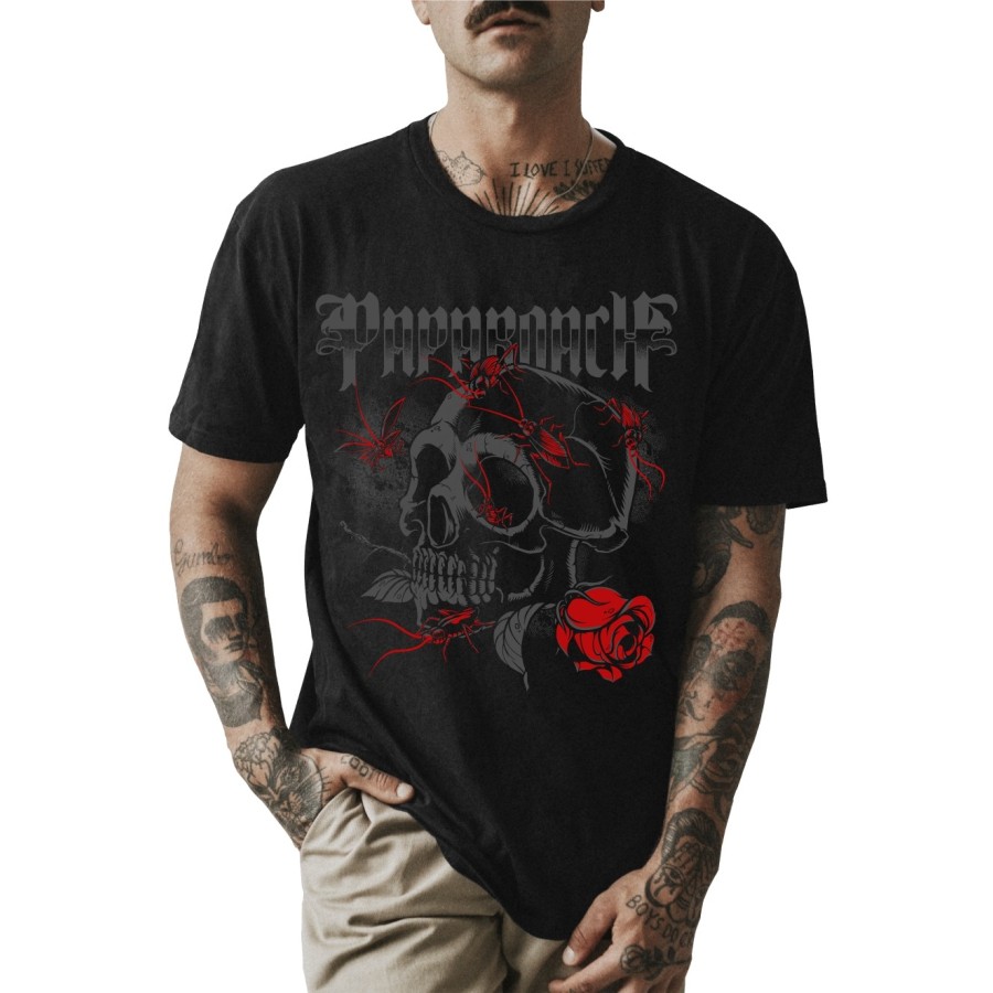 Rockwear Brasil - Camiseta Papa Roach 2 Rockwear Preta