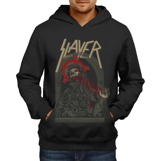 Rockwear Brasil - Moletom Slayer 2 Rockwear Preto