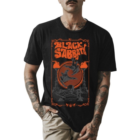 Rockwear Brasil - Camiseta Black Sabbath 6 Rockwear Preta