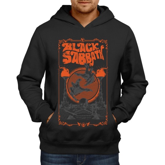 Rockwear Brasil - Moletom Black Sabbath 6 Rockwear Preto