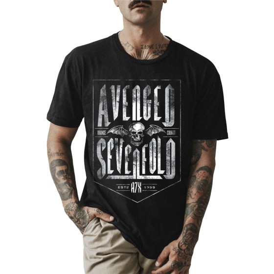 Rockwear Brasil - Camiseta Avenged Sevenfold 6 Rockwear Preta