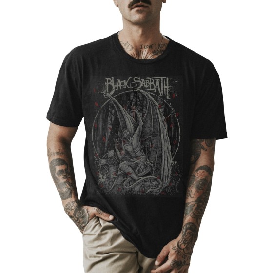 Rockwear Brasil - Camiseta Black Sabbath 7 Rockwear Preta