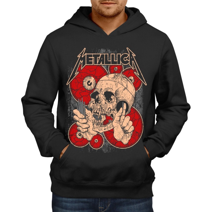 Rockwear Brasil - Moletom Metallica 9 Rockwear Preto