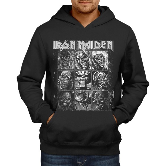 Rockwear Brasil - Moletom Iron Maiden 4 Rockwear Preto