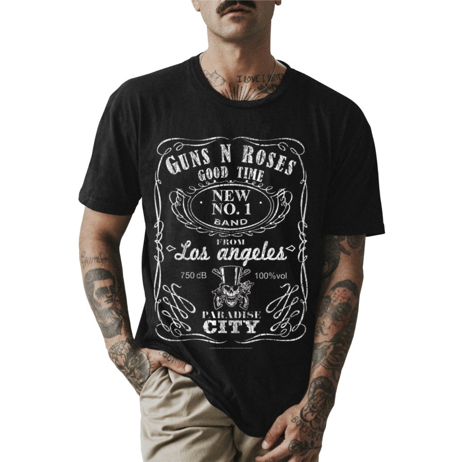 Rockwear Brasil - Camiseta Guns n' Roses 5 Rockwear Preta