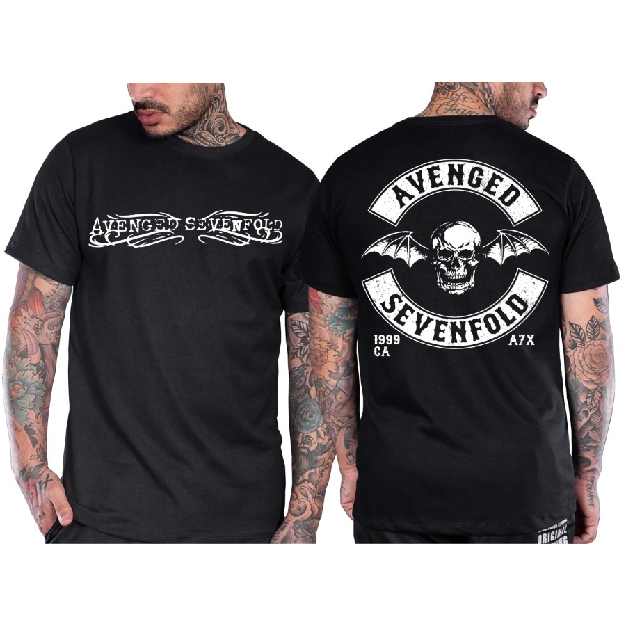 Rockwear Brasil - Camiseta Avenged Sevenfold 7 Rockwear Preta