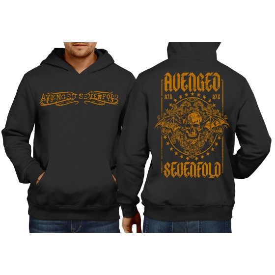 Rockwear Brasil - Moletom Avenged Sevenfold 10 Rockwear Preto