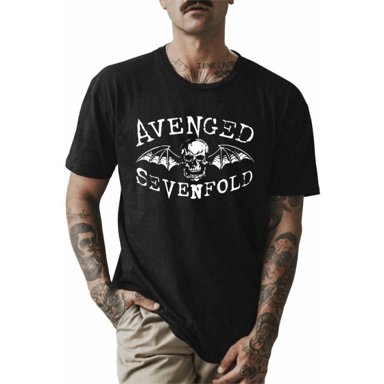 Rockwear Brasil - Camiseta Avenged Sevenfold 3 Rockwear Preta