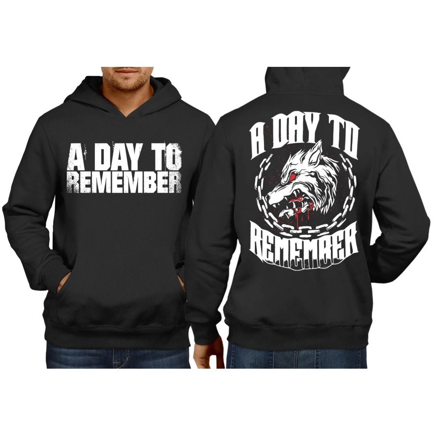 Rockwear Brasil - Moletom A Day To Remember 6 Rockwear Preto