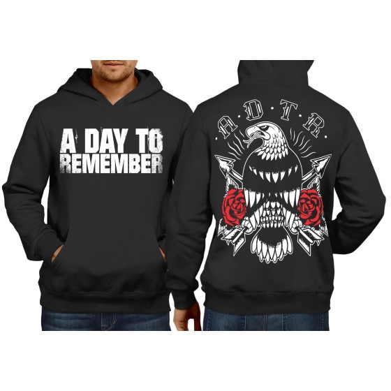 Rockwear Brasil - Moletom A Day To Remember 7 Rockwear Preto