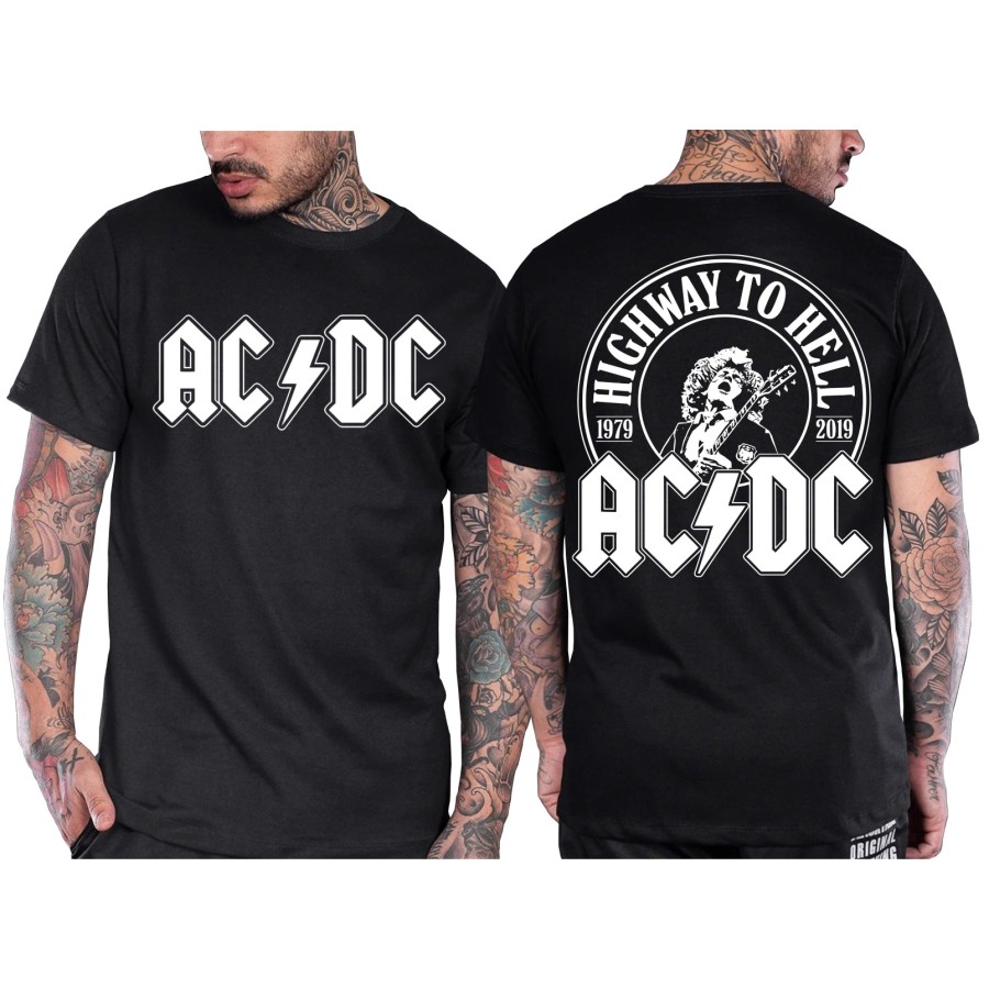 Rockwear Brasil - Camiseta ACDC 7 Rockwear Preta