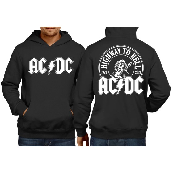 Rockwear Brasil - Moletom ACDC 7 Rockwear Preto