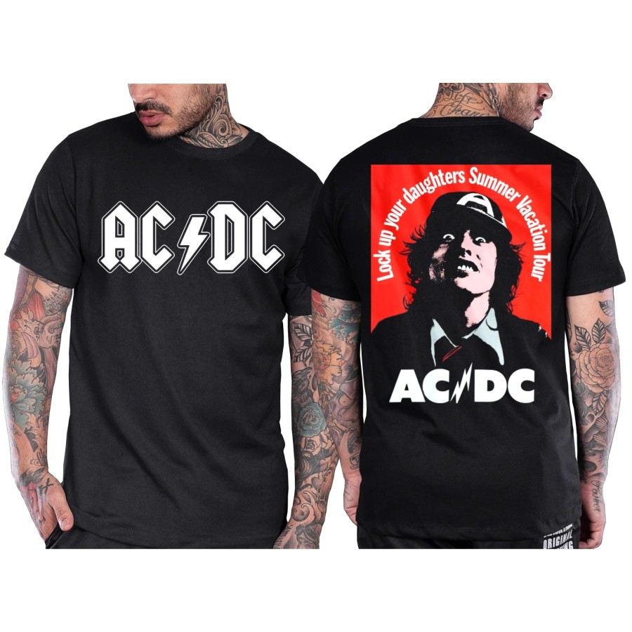 Rockwear Brasil - Camiseta ACDC 8 Rockwear Preta