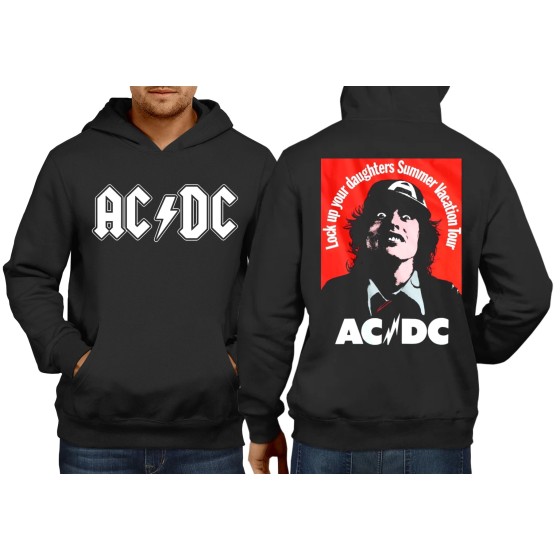 Rockwear Brasil - Moletom ACDC 8 Rockwear Preto