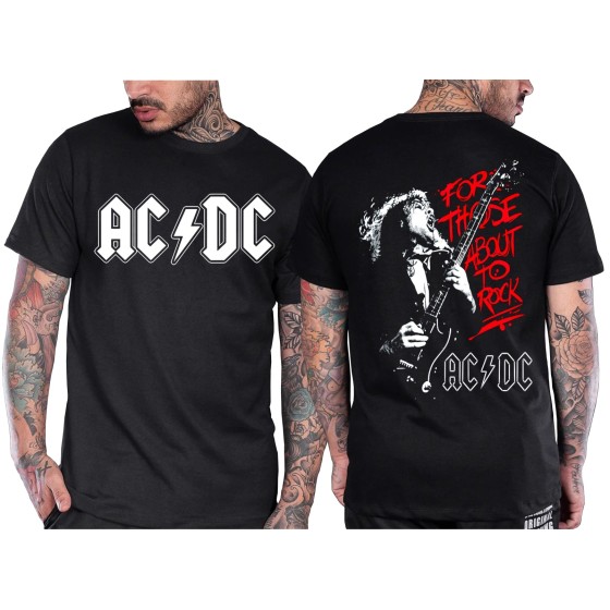 Rockwear Brasil - Camiseta ACDC 9 Rockwear Preta