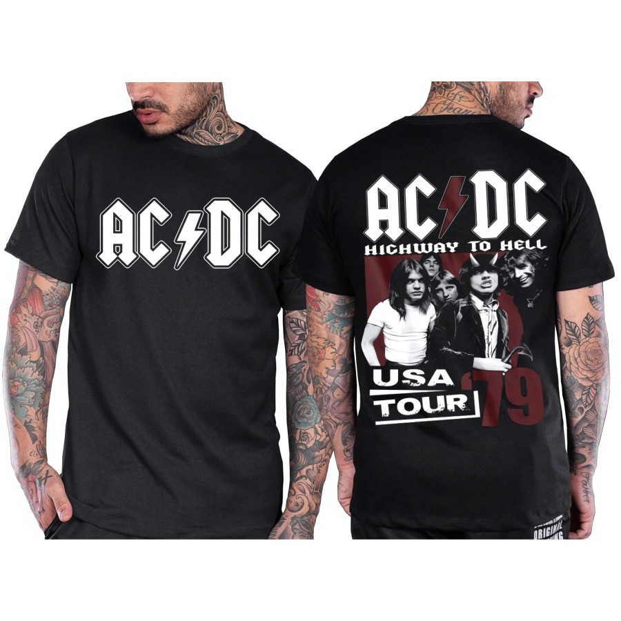 Rockwear Brasil - Camiseta ACDC 11 Rockwear Preta