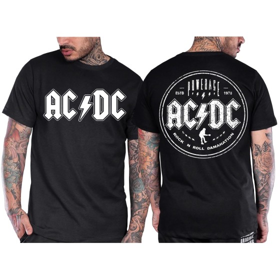 Rockwear Brasil - Camiseta ACDC 12 Rockwear Preta