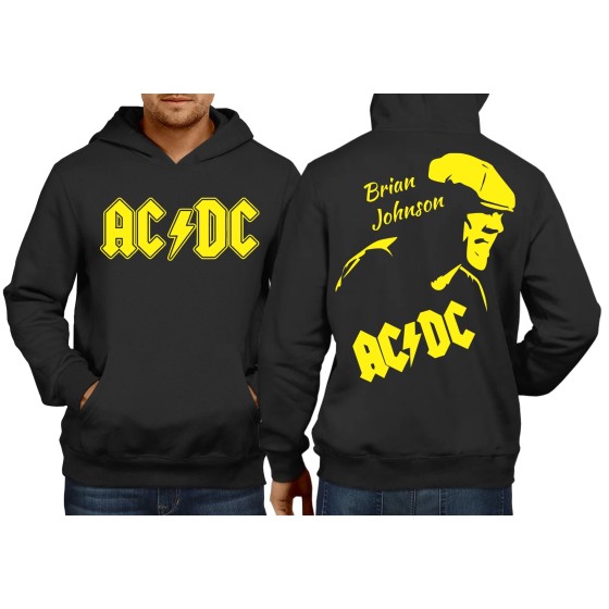 Rockwear Brasil - Moletom ACDC 13 Rockwear Preto