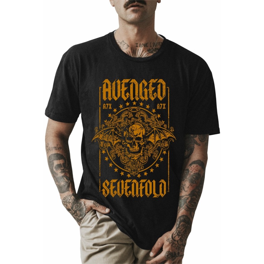 Rockwear Brasil - Camiseta Avenged Sevenfold 4 Rockwear Preta