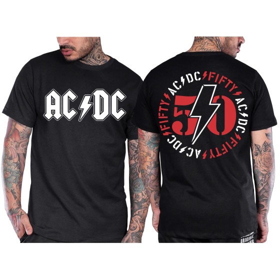 Rockwear Brasil - Camiseta ACDC 15 Rockwear Preta